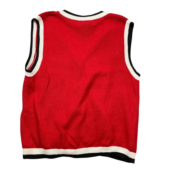 Collegiate Collection A Alabama‎ Arizona Vest Red Black Large Covered Buttons - - Picture 5 of 5